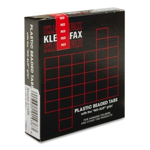 Kleer-Fax, Inc KLE01436 Hanging File Folder Tabs, 3-1/2", 1/3 Cut, 25/PK, Red by Kleer-Fax