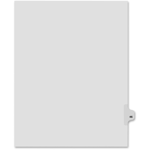 Avery 82246 Index Dividers,Number 46,Side Tab,1/25 Cut,Letter,25/ST,WE by Kleer-Fax