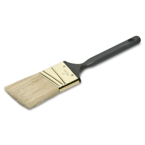 National Industries For the Blind 8020015964251 Angle Paint Brush, 2", Brass Plated, Black Handle by SKILCRAFT