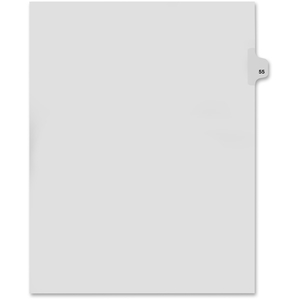 Avery 82255 Index Dividers,Number 55,Side Tab,1/25 Cut,Letter,25/ST,WE by Kleer-Fax