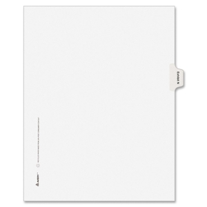 Sparco Products 82120 Legal Exhibit Index N, 8-1/2"x11", 25/PK, 1/10 Cut by Avery