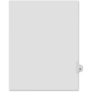 Avery 82245 Index Dividers,Number 45,Side Tab,1/25 Cut,Letter,25/ST,WE by Kleer-Fax