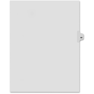 Avery 82260 Index Dividers,Number 60,Side Tab,1/25 Cut,Letter,25/ST,WE by Kleer-Fax