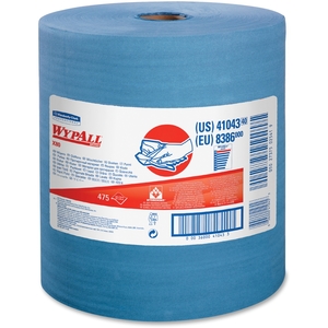 Kimberly-Clark Corporation 41043 Wipers, X80, Jumbo Roll, 12.5"x13.4", 475 Sht, Blue by Wypall