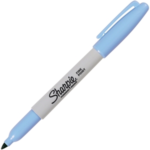 Sanford, L.P. 32083 Permanent Marker, Fine Point, Sky Blue by Sharpie