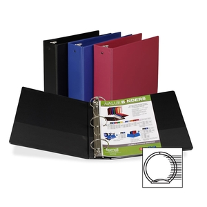 SAMSILL CORPORATION 11609 3-Ring Binder,w/Pckts,Vinyl,400 SH Cap.,2", Assorted by Samsill