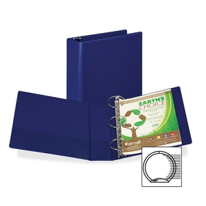 SMEAD MANUFACTURING COMPANY 19982 Round Ring Storage Binder, 3" Capacity, Blue by Samsill