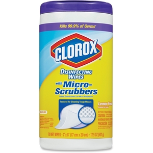 The Clorox Company 31270 Clorox Micro-Scrubbers Disinfecting Wipes, 70 Wipes, We by Clorox