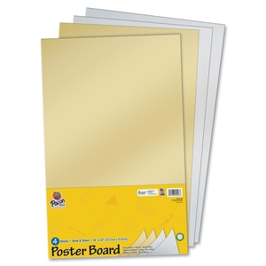 PACON CORPORATION 5446 Posterboard, Rec, 14"x22", 5Shts/PK, Gold/Silver by Pacon