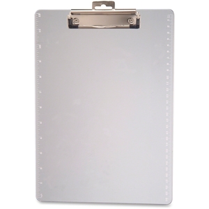 Plastic Clipboard, 1/2" Capacity, Holds 8-1/2"x11", CL by OIC