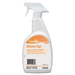 Diversey, Inc DRK 4995480 Shine-Up Furniture Cleaner, Lemon Scent, 32 oz, Trigger Spray Bottle, 12/Carton by DIVERSEY