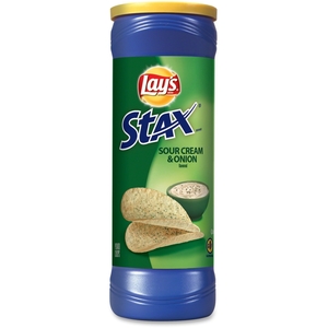 Quaker Oats 24312 Lays Stax Sour Cream/Onion Chips, 5.75Oz., 11/Ct, Blue by Quaker Oats