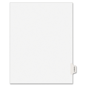 Avery 82141 Index Divider, Exhibit 9, Side Tab, 25/PK, White by Avery