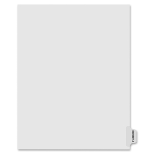 Kleer-Fax, Inc 91860 Index Dividers,"Exhibit J",Side Tabs,1/10 Cut,25/PK,White by Kleer-Fax