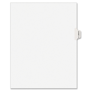 Avery 82334 Dividers, "Exhibit 14", Side Tab, 8-1/2"x11", 25/PK, White by Avery