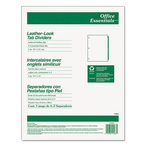 Avery 11483 Preprinted Black Leather Tab Dividers, 25-Tab, Letter by AVERY-DENNISON