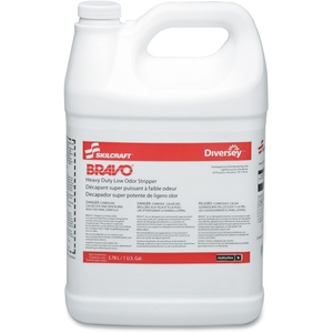 National Industries For the Blind 7930013808469 Floor Stripper, Hvy-Duty Liquid, Low Odor, 1gal, 4/BX, YW by SKILCRAFT