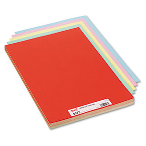 Assorted Colors Tagboard, 18 x 12, Blue/Canary/Green/Orange/Pink, 100/Pack by PACON CORPORATION