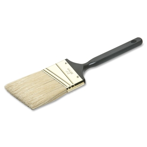National Industries For the Blind 8020015964254 Angle Paint Brush, 2-1/2", Brass Plated, Black Handle by SKILCRAFT