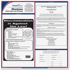 TFP Data Systems E10MT Montana State Labor Law Poster, Multi by TFP ComplyRight