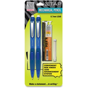 ZEBRA PEN CORPORATION 53122 Z-Tap Mechanical Pencil Starter Pack Blue .7mm 2 Pk BP by Zebra Pen