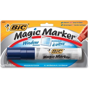 BIC MWXP11BE Window Marker, EAsy Clean, Blue by BIC