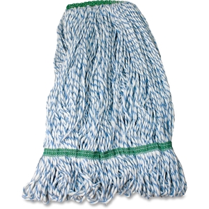Finish Mop Head, Looped-End, Rayon, 12/CT, Blue by Impact Products