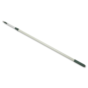 Quick-Connect Extension Pole, 4' to 8', White/Black by SKILCRAFT
