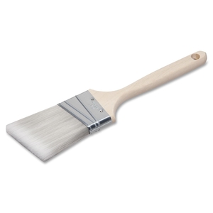 National Industries For the Blind 8020015964247 Angle Paint Brush, 2-1/2", Wood Handle, Silver Bristle by SKILCRAFT