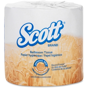 Kimberly-Clark Corporation 25678 Scott Std Bathroom Tissue, 2-Ply, 506 Shts, 80Rl/Ct, We by Scott