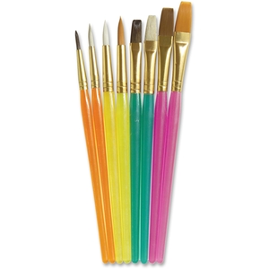 Acrylic Handled Brushes, Ast Sizes, 8/ST, Assorted by ChenilleKraft