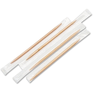 Cello-Wrapped Toothpicks,Wood,Mint,2-3/4",15000/CT,Natural by Royal
