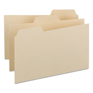 Self-Tab Card Guides, Blank, 1/3 Tab, Manila, 8 x 5, 100/Box by SMEAD MANUFACTURING CO.