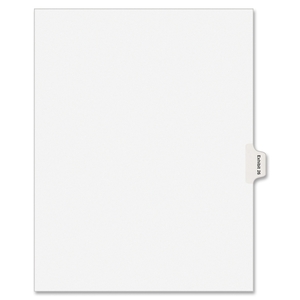 Avery 82158 Index Divider, Exhibit 26, Side Tab, 25/PK, White by Avery