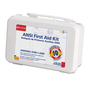 First Aid Only, Inc 238-AN ANSI-Compliant First Aid Kit, 64 Pieces, Plastic Case by FIRST AID ONLY, INC.