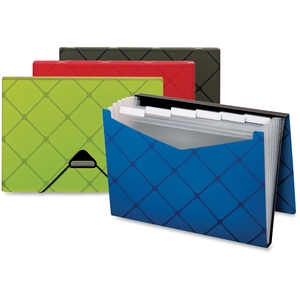 Tops Products 55633 Expanding Files, Poly, 1.5" Exp, Letter, 7 Pkts, Assorted by Cardinal