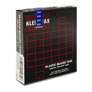 Kleer-Fax, Inc KLE01435 Hanging File Folder Tabs, 3-1/2", 1/3 Cut, 25/PK, Blue by Kleer-Fax