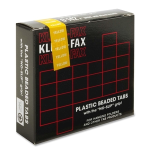 Kleer-Fax, Inc KLE01422 Hanging File Folder Tabs, 2", 1/5 Cut, 25/PK, Yellow by Kleer-Fax