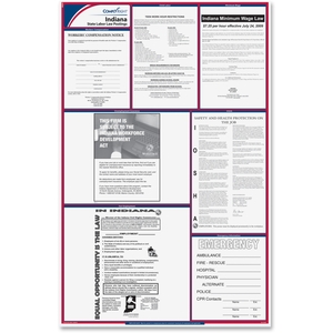 TFP Data Systems E10IN Indiana State Labor Law Poster, Multi by TFP ComplyRight