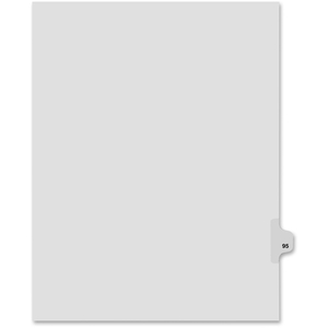 Avery 82295 Index Dividers,Number 95,Side Tab,1/25 Cut,Letter,25/ST,WE by Kleer-Fax