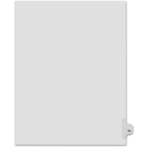 Avery 82274 Index Dividers,Number 74,Side Tab,1/25 Cut,Letter,25/ST,WE by Kleer-Fax