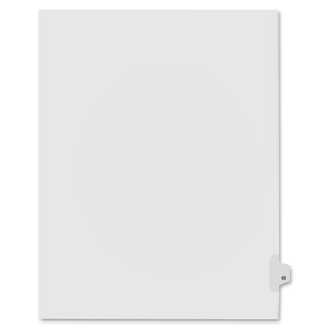 Kleer-Fax, Inc 91048 Index Dividers,Number 48,Side Tab,1/25 Cut,Letter,25/PK,WE by Kleer-Fax
