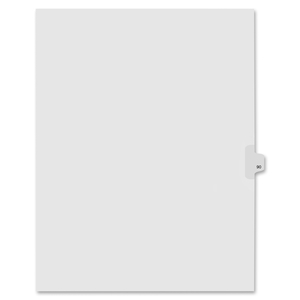 Kleer-Fax, Inc 91090 Index Dividers,Number 90,Side Tab,1/25 Cut,Letter,25/PK,WE by Kleer-Fax