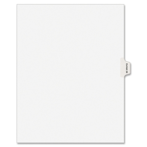 Avery 82157 Index Divider, Exhibit 25, Side Tab, 25/PK, White by Avery