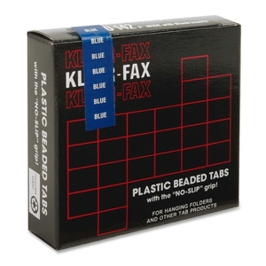 Kleer-Fax, Inc KLE01425 Hanging File Folder Tabs, 2", 1/5 Cut, 25/PK, Blue by Kleer-Fax