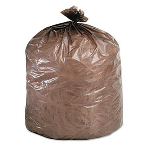 STOUT industrial and commercial grade Products G3036B80 Eco-Degradable Plastic Trash Bag, 20-30gal, .8mil, 30 x 36, Brown, 60/Box by STOUT