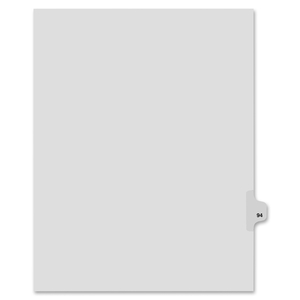 Avery 82294 Index Dividers,Number 94,Side Tab,1/25 Cut,Letter,25/ST,WE by Kleer-Fax