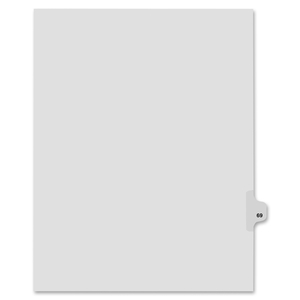 Avery 82269 Index Dividers,Number 69,Side Tab,1/25 Cut,Letter,25/ST,WE by Kleer-Fax