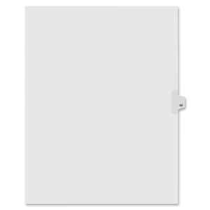 Kleer-Fax, Inc 91088 Index Dividers,Number 88,Side Tab,1/25 Cut,Letter,25/PK,WE by Kleer-Fax
