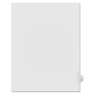 Velcro Industries B.V 91824 Index Dividers,Letter X,1/26 Cut,Side Tabs,Letter,25/PK,WE by Kleer-Fax